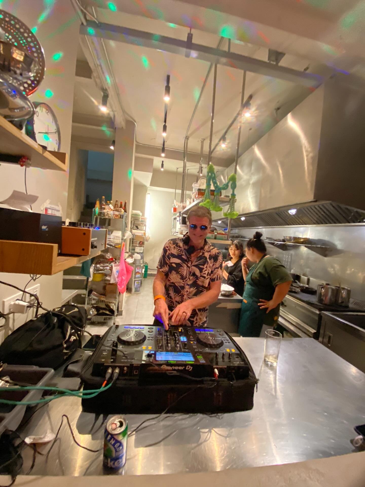 Festive Songkran dinner vibes at #CharmKok in Talad Noi with @dj_justin_mills spinning tunes from the kitchen and water militias raining fun on the steps out front. Essential Bangkok. Happy Thai New Year