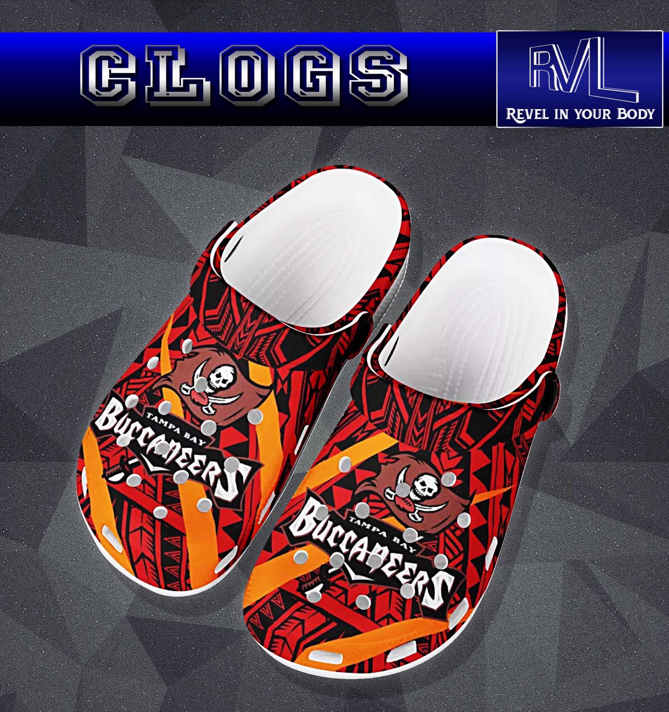 Tribal Clogs Tampa Bay Buccaneers