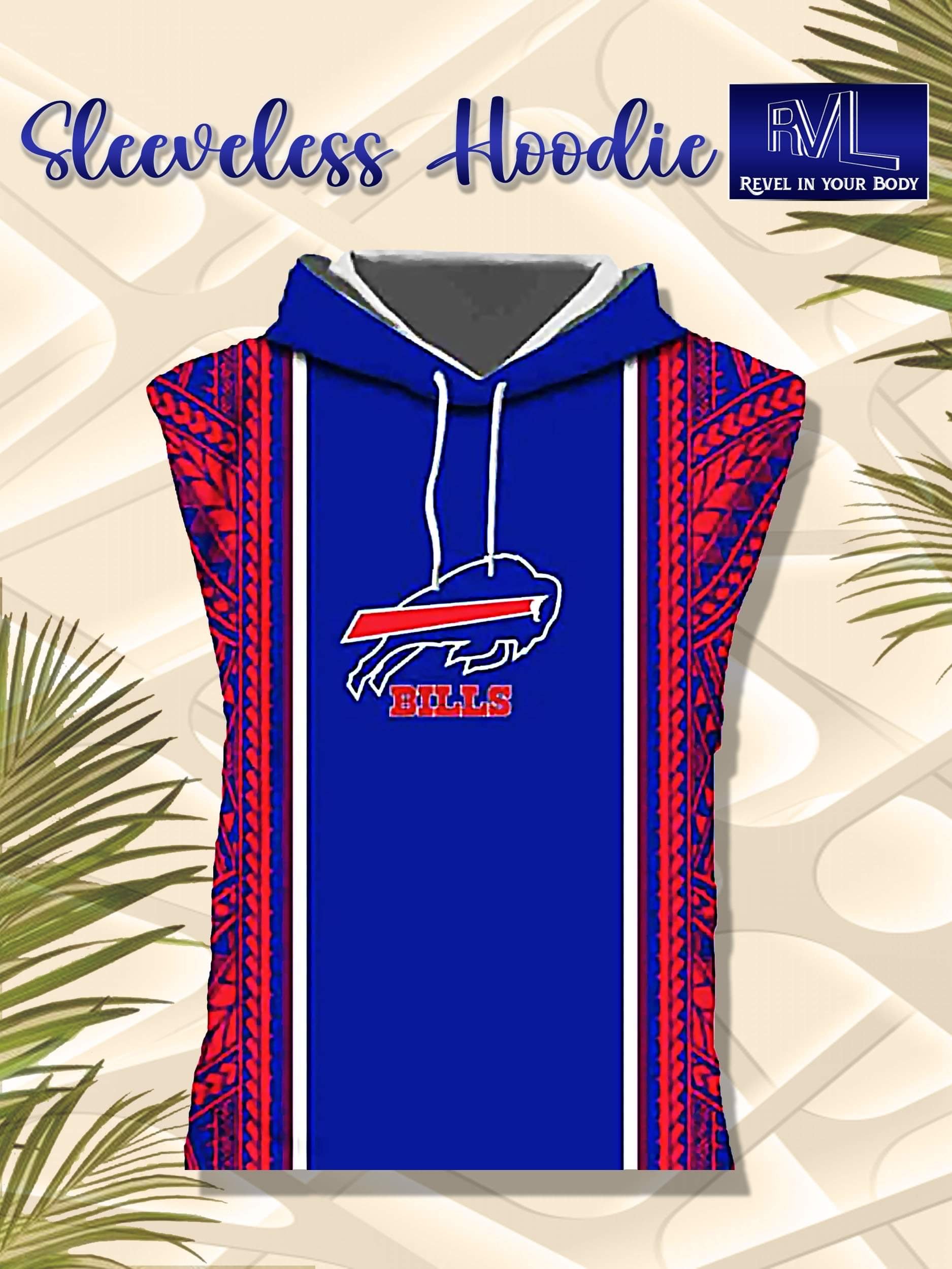 Sleeveless Hoodie Buffalo Bills