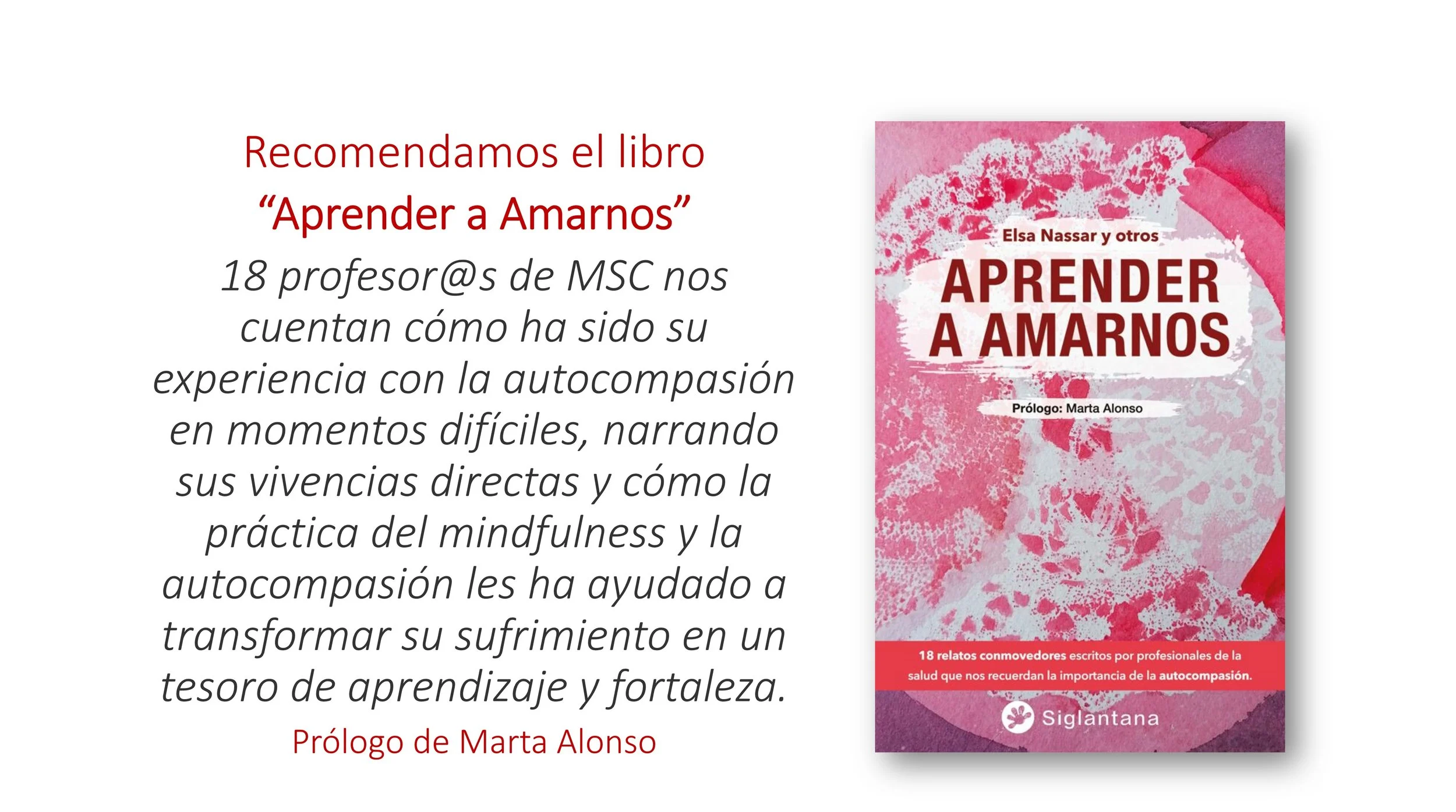 Publicacion del Libro: APRENDER A AMARNOS