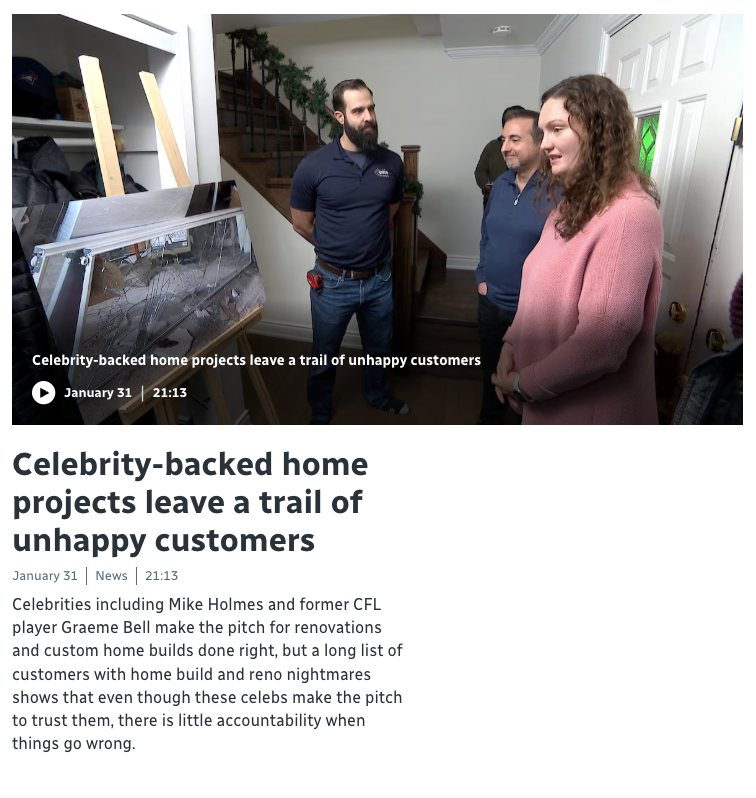 Otis Interiors Featured on CBC Marketplace