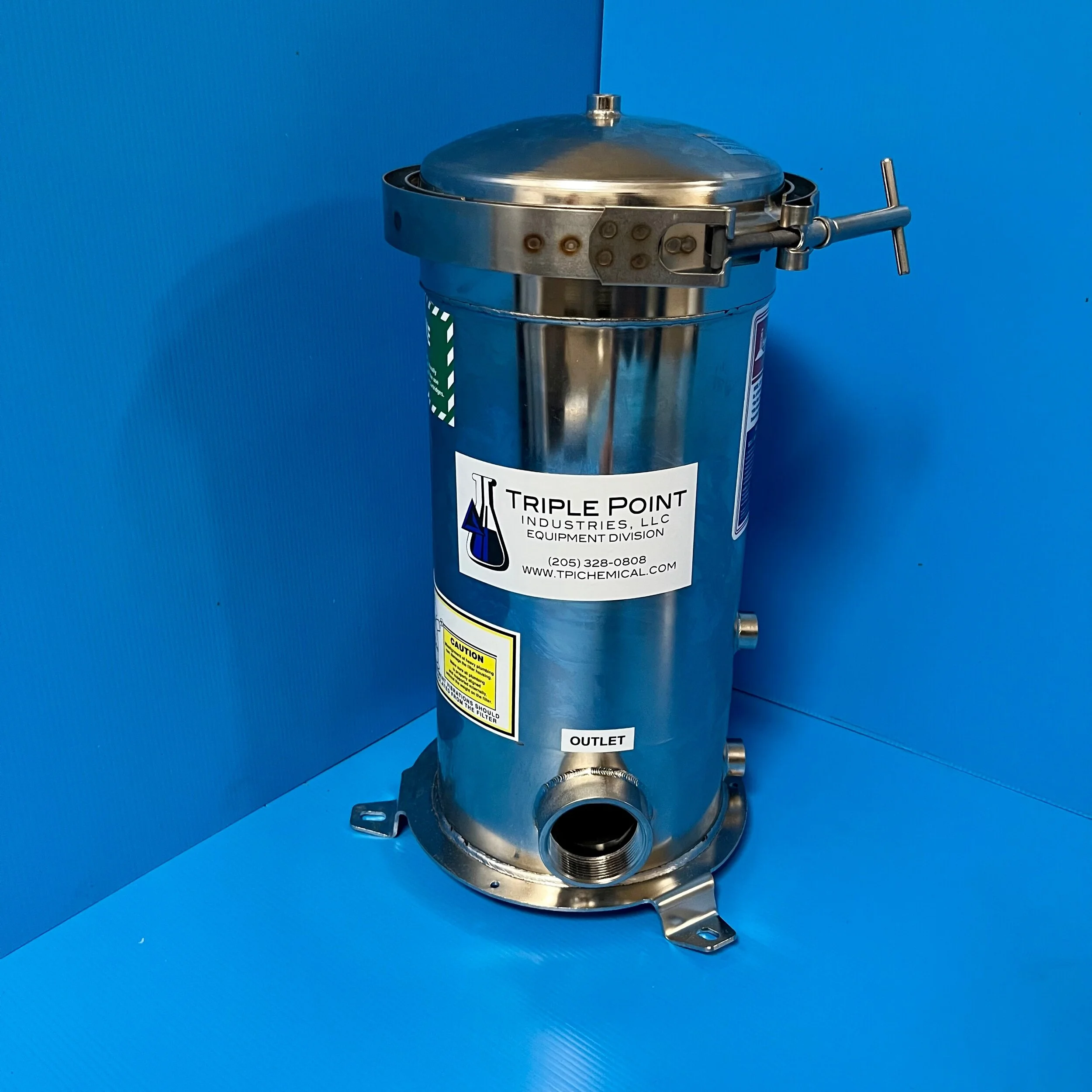 BAND CLAMP FILTER HOUSING — Triple Point Industries, LLC