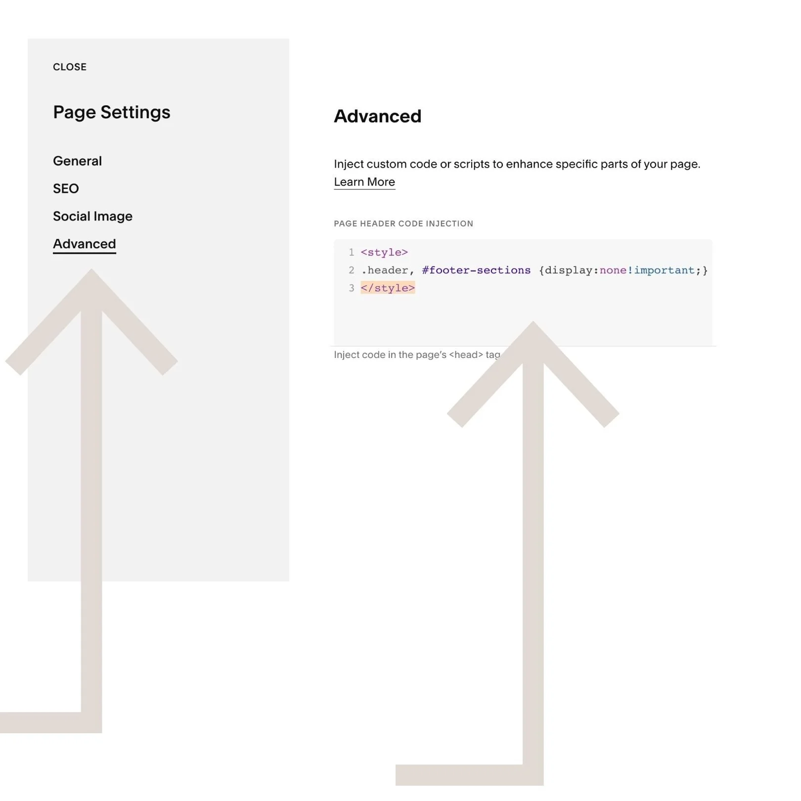 Step 5 - Copy and Paste the Code Snippet &amp; Press Save