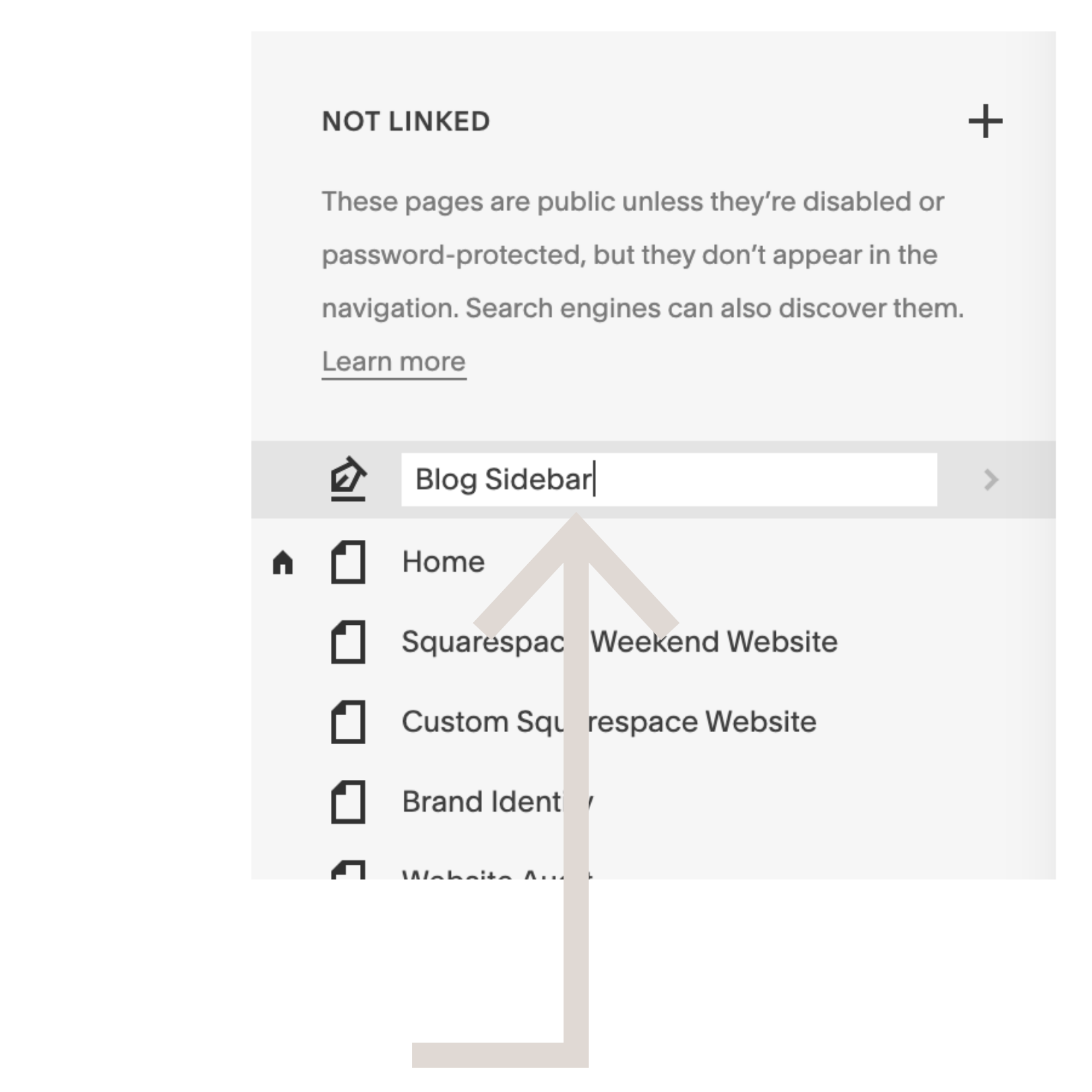 Call your new blog "blog sidebar"