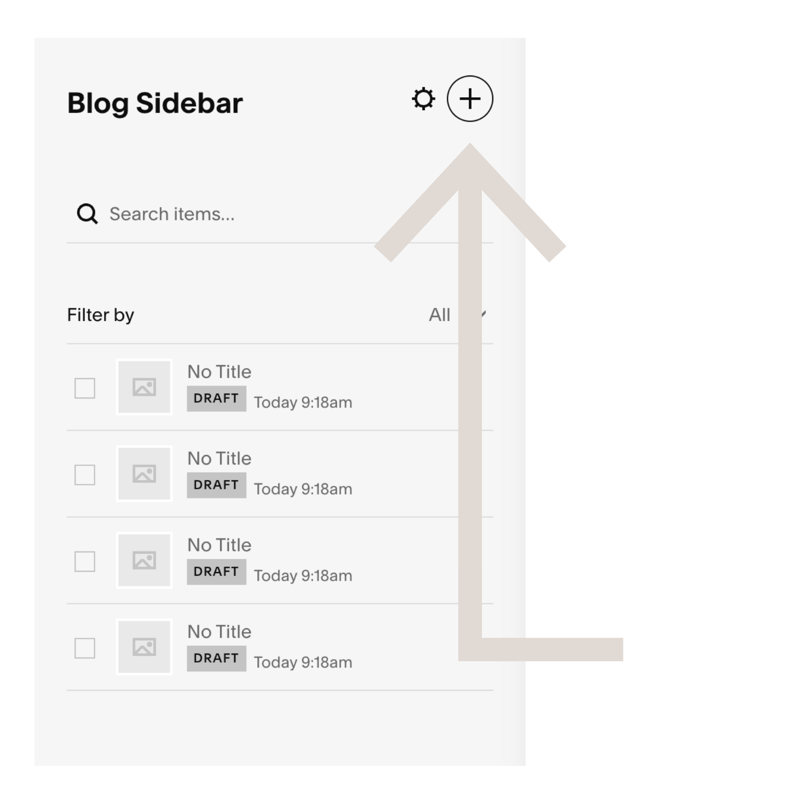 Add the number of posts needed (buttons + profile picture)