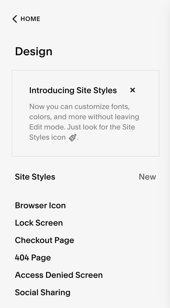 How to upload your Squarespace Favicon - Step 2: Select Browser Icon (Another name for Favicon)