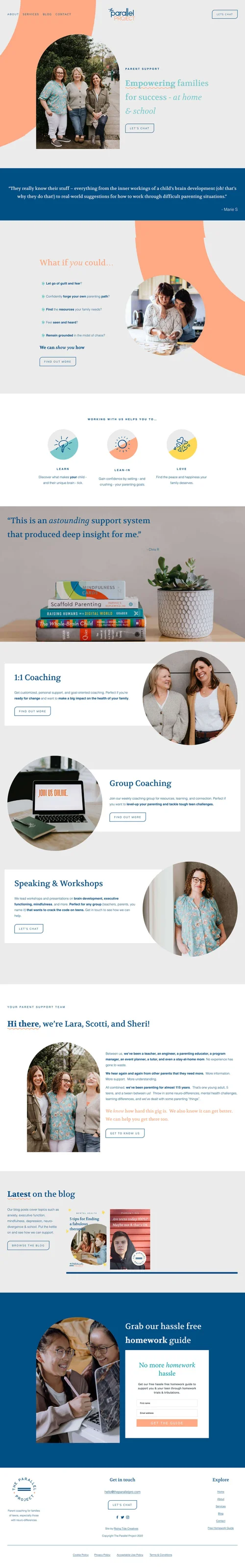 Website For Coaches, The Parallel Project