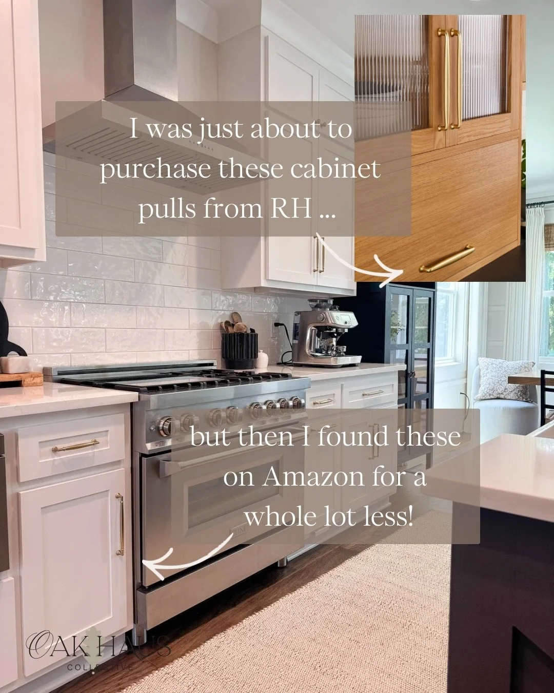 These Amazon cabinet pulls look so high-end and will save you so much money!! I&rsquo;m linking these along with all of my recent designer-inspired, affordable hardware finds! Comment SHOP for links 🔗

If you love looks-for-less be sure to FOLLOW al