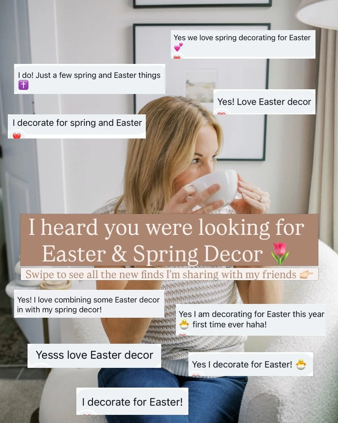 🌷I heard you were looking for Spring &amp; Easter Decor! I&rsquo;ve got you! Comment &ldquo;Spring11&rdquo; for the links 🔗 

A majority of you in my DMs said you were decorating for Easter, so I wanted to roundup a few of my favorite finds for bot