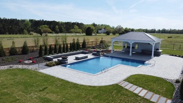 Ingound pool in Barco, North Carolina