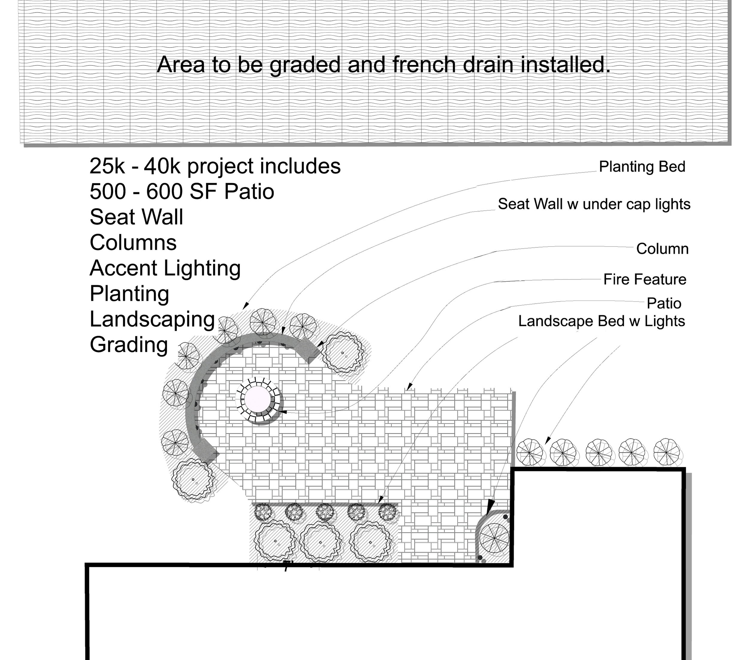 Maryland Hardscape Patio Example - 25K-40K