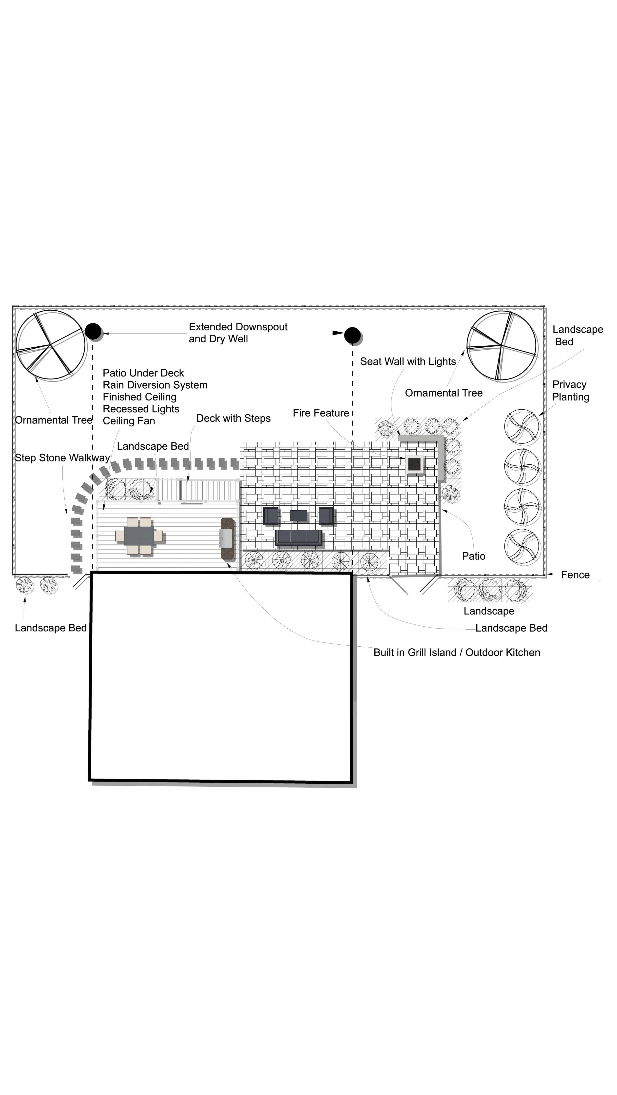 Outdoor Living Hardscape Project
