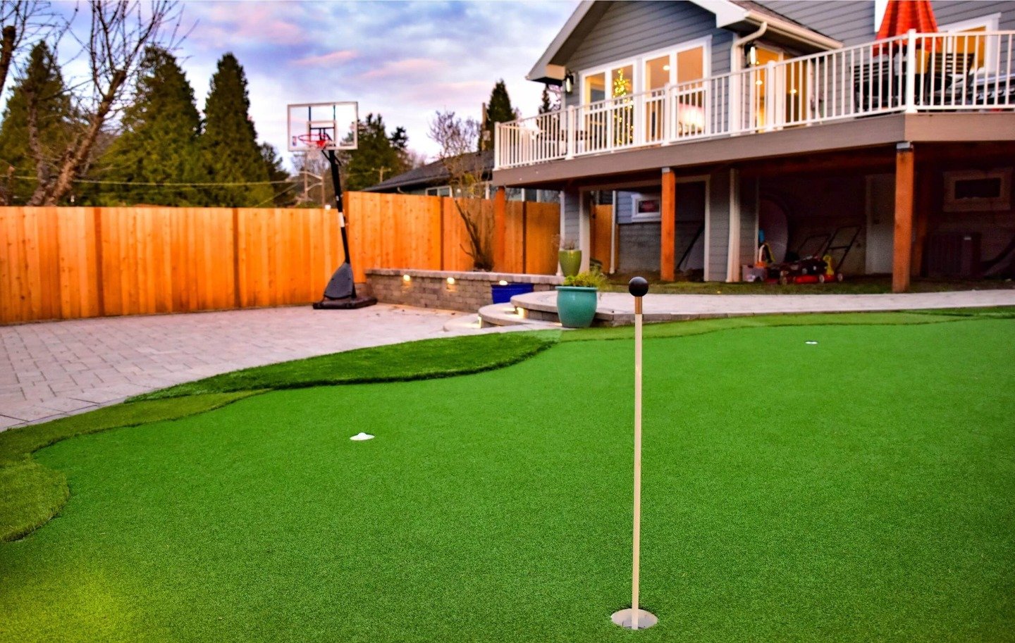 Paver walkawy and artificial turf in Magnolia WA