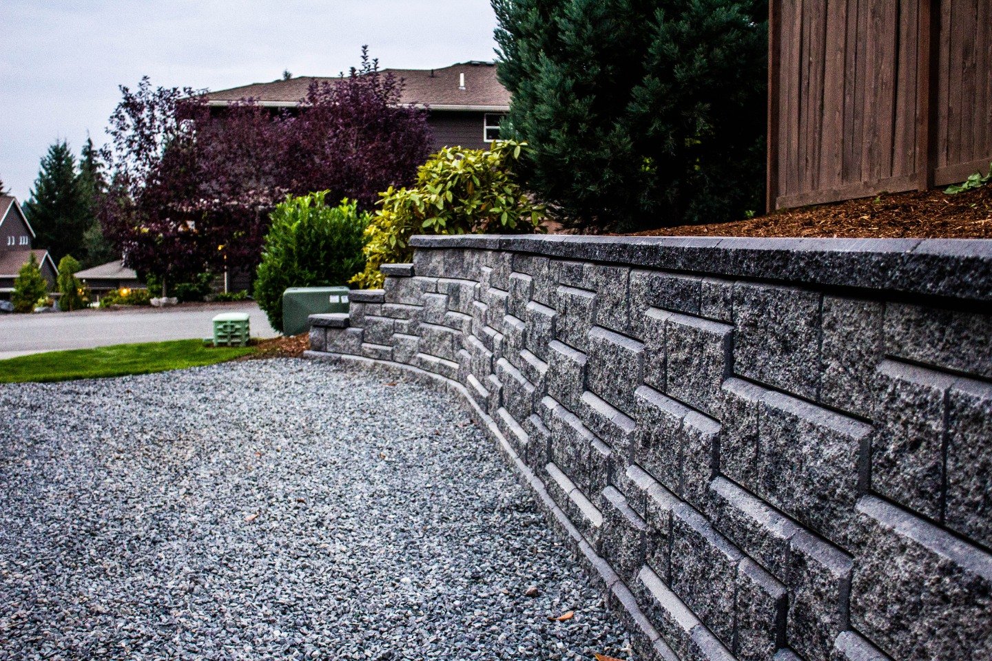 Stunning retaining wall in Sammamish WA