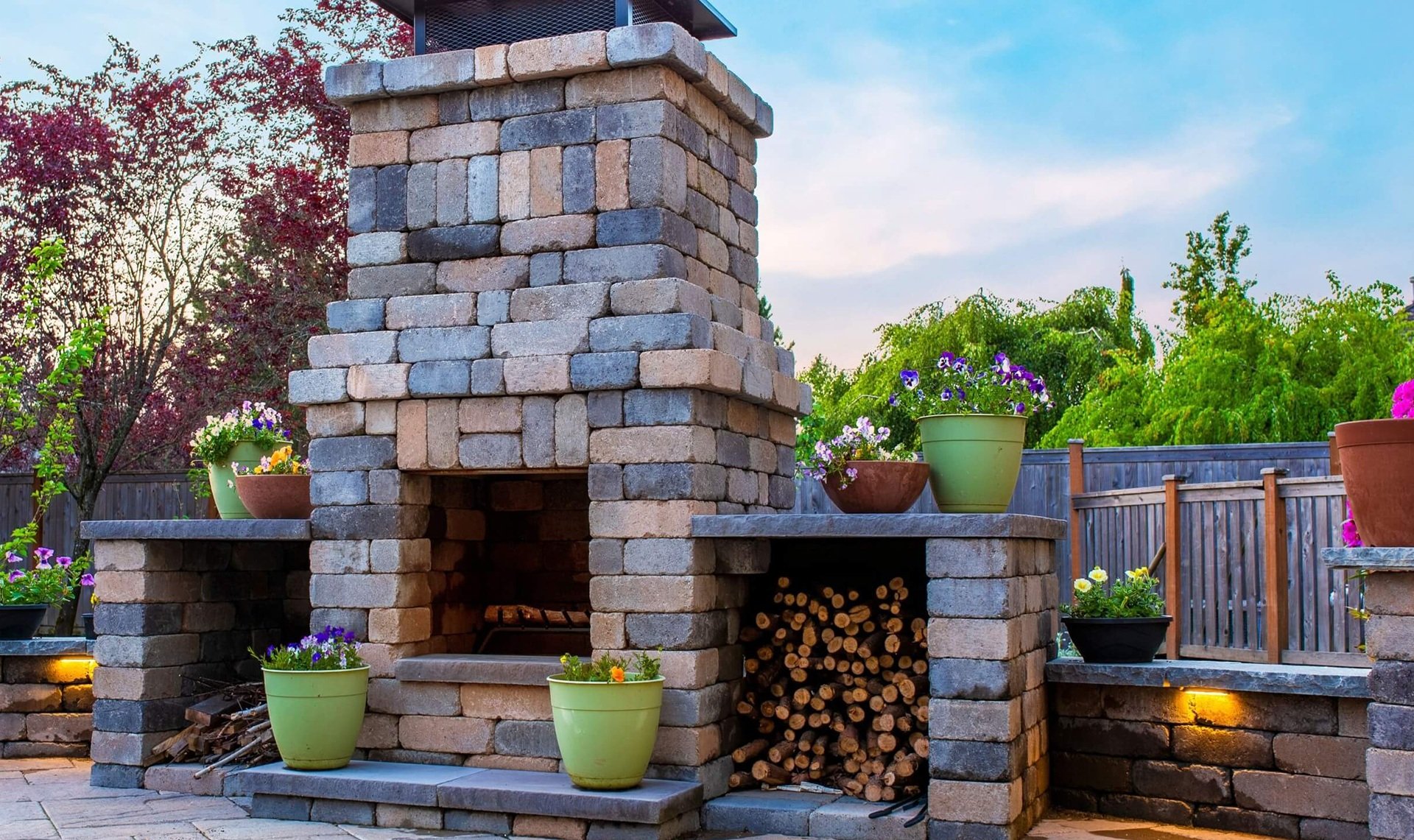 Landscape design, paver patio, fire pit, pergola in Magnolia, Redmont, Issaquah, Sammamish WA