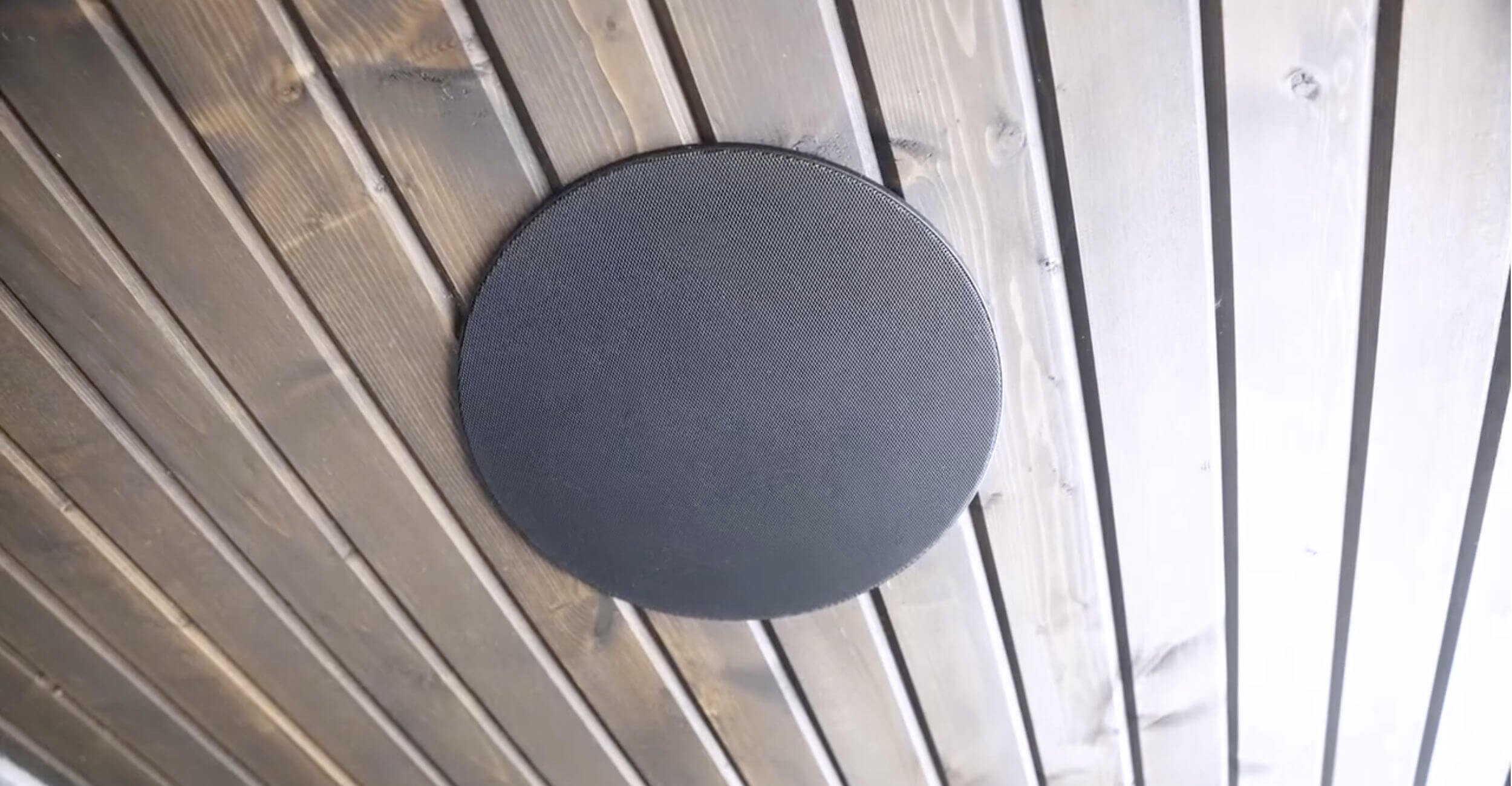 Speaker installation addition to backyard oasis design in Troy, Shelby Township, and Rochester Hills, MI