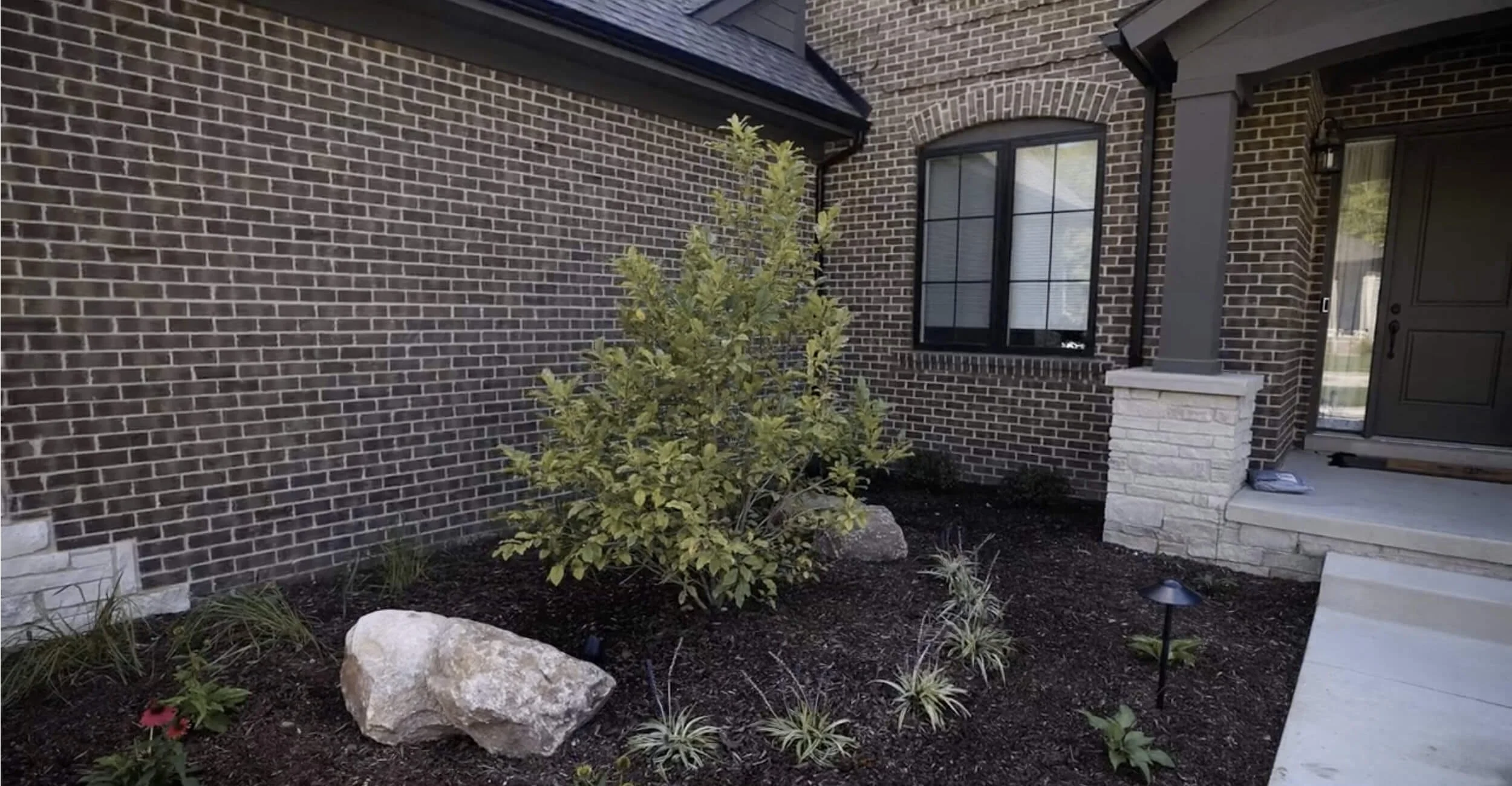 Upscale front yard renovation and design in Troy, Shelby Township, and Rochester Hills, MI