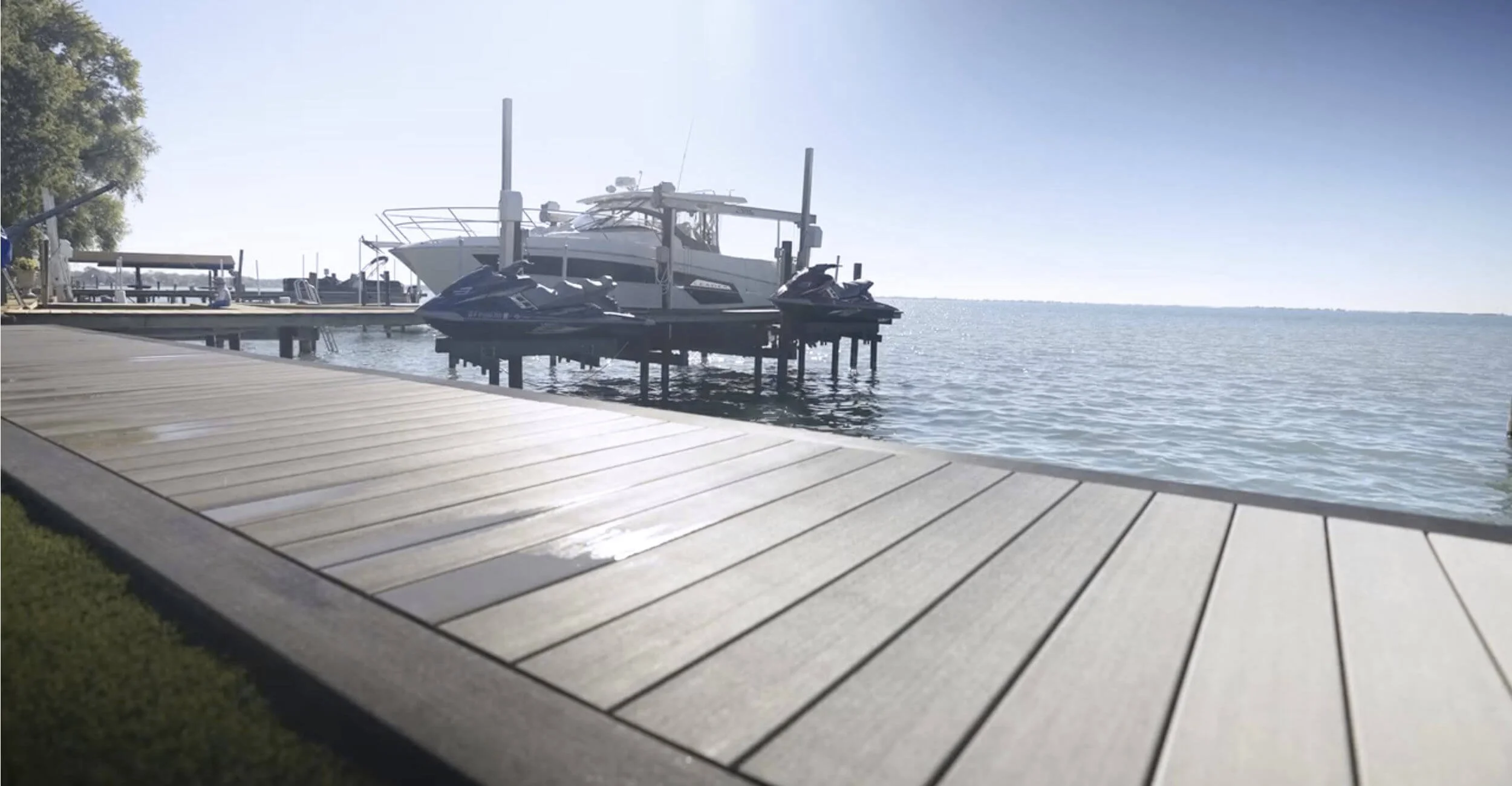 Custom hardscape textures accentuating contemporary backyard oasis design in Troy, Shelby Township, and Rochester Hills, MI