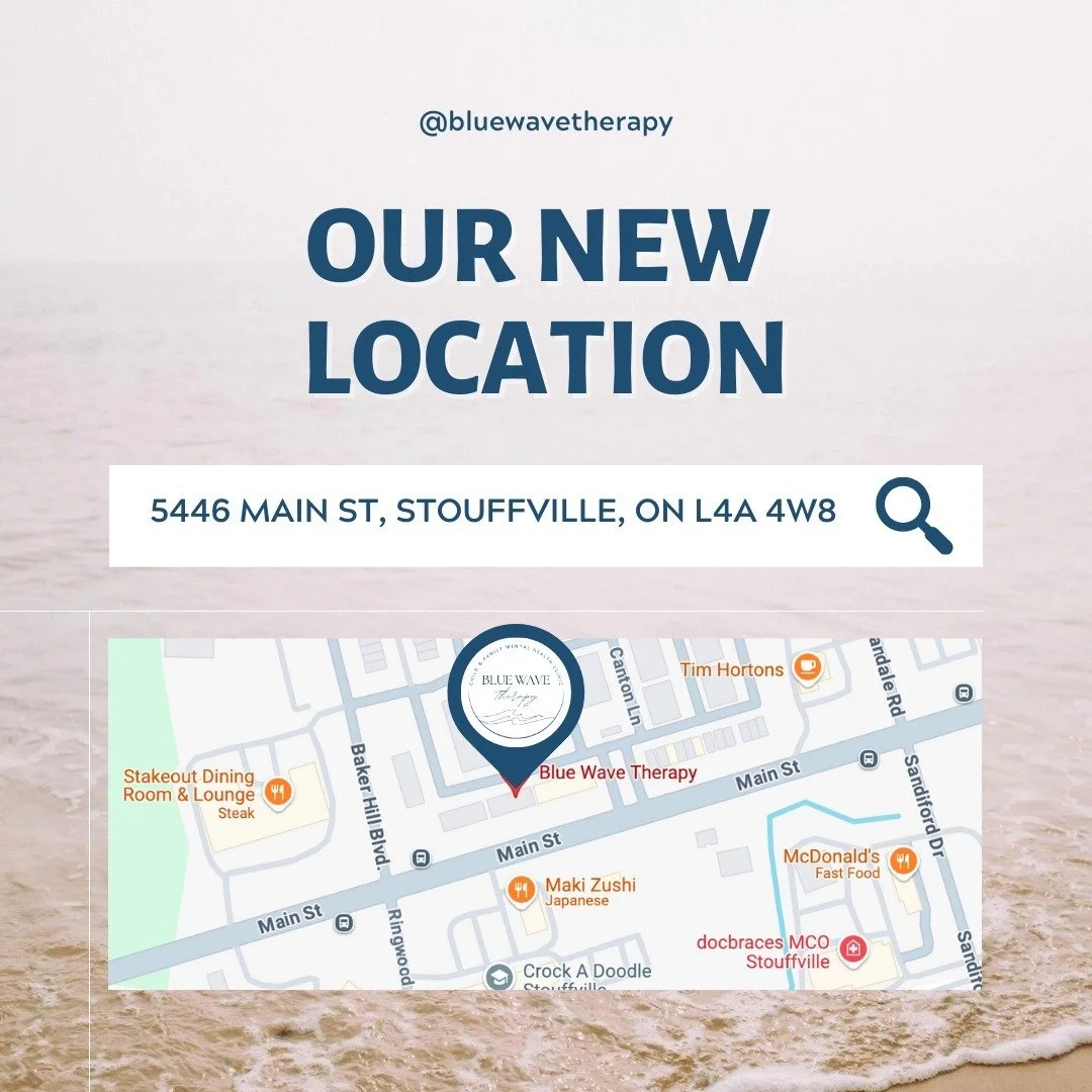 📢 Exciting News! Blue Wave Therapy is Expanding! 🌊

We are thrilled to announce the opening of our new Stouffville location, starting the week of January 26th! This expansion reflects our unwavering commitment to making mental health services more 