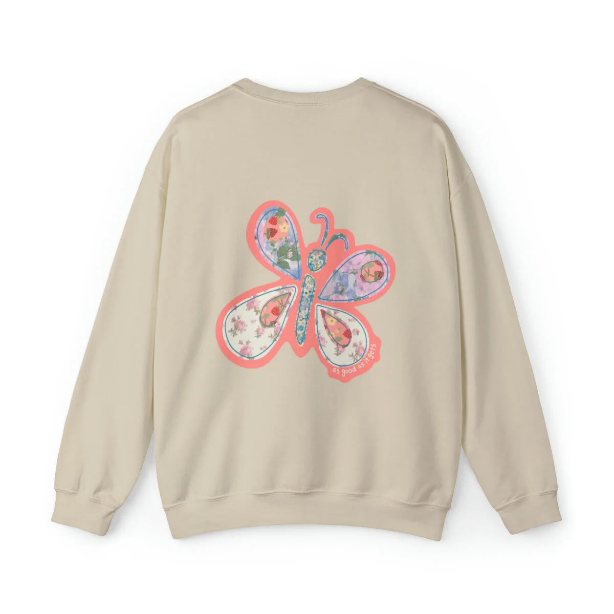 Patchwork Butterfly Crewneck — AS GOOD AS IT GETS BLOG