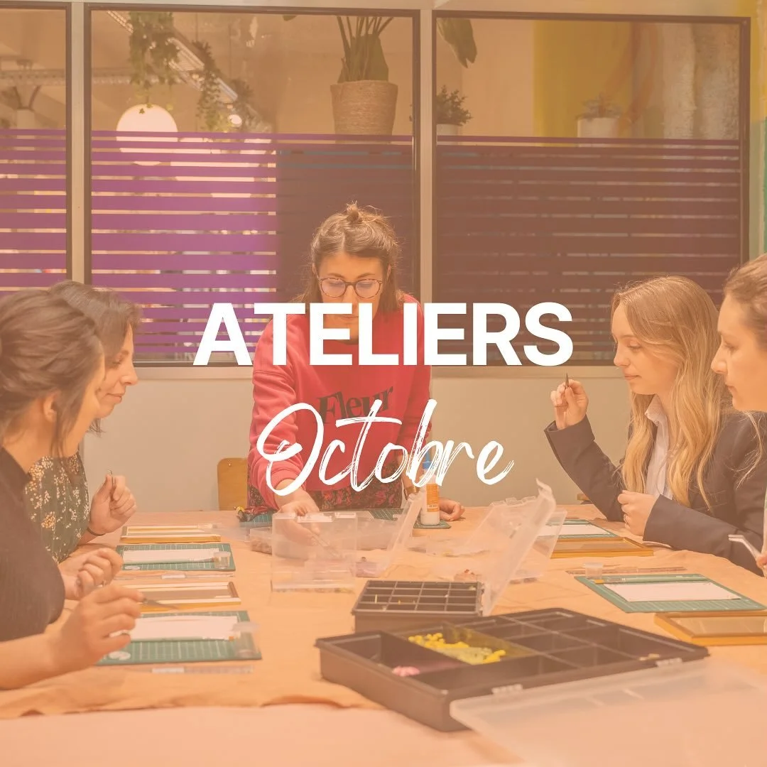 Les ateliers d&rsquo;octobre 🤓 
&bull;
L&rsquo;automne s&rsquo;annonce cr&eacute;ative et les occasions de r&eacute;aliser quelque chose de tes 10 doigts vont &ecirc;tre nombreuses ! Autour d&rsquo;une boisson r&eacute;confortante ou d&rsquo;un ap&e