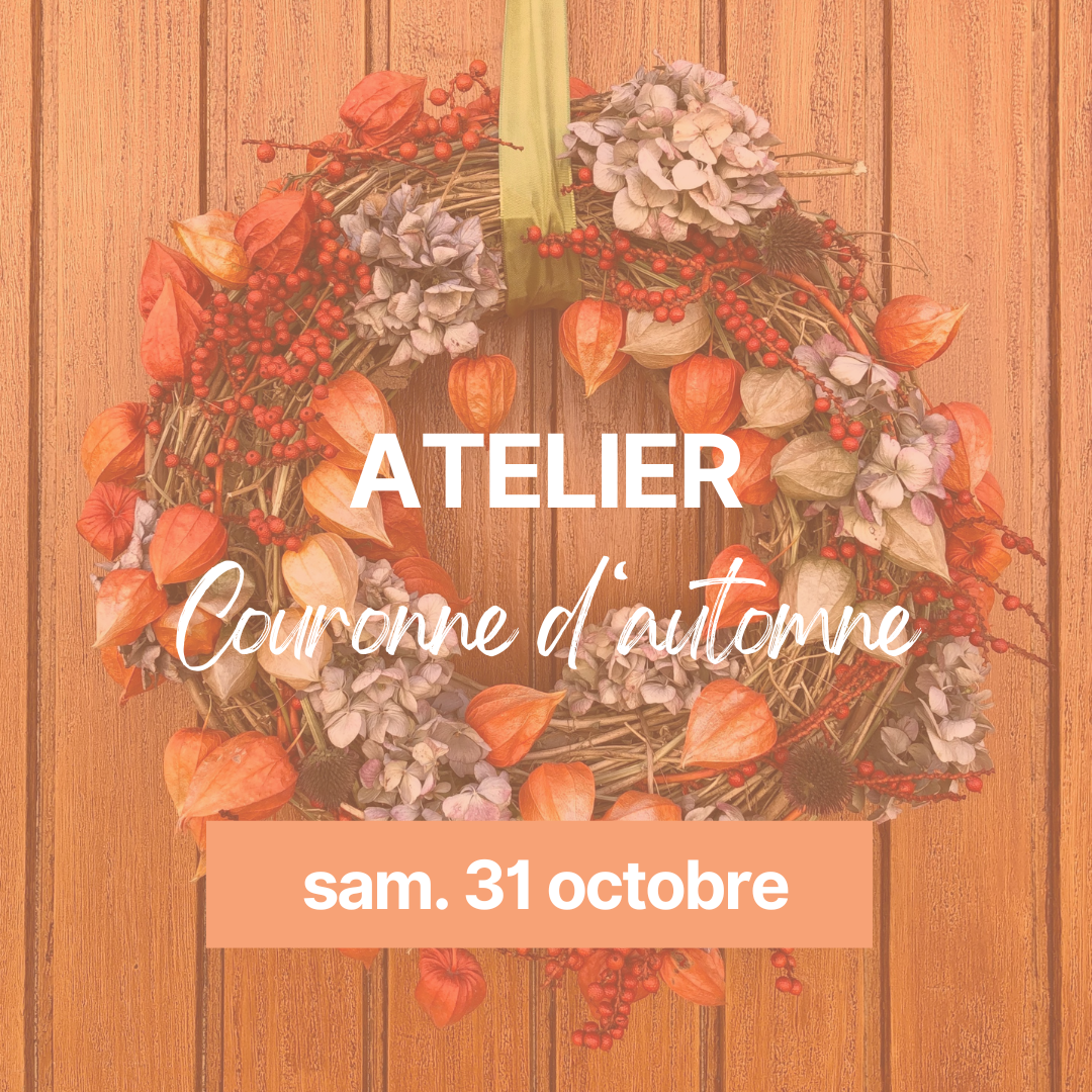 Atelier couronne de porte automnale - 31 octobre 2026