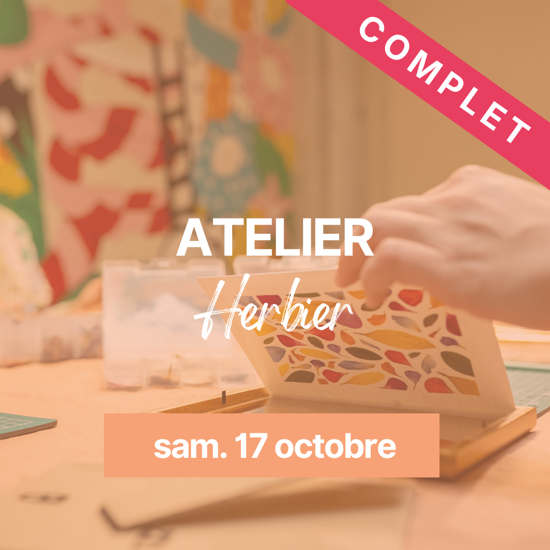 Atelier herbier fleuri - 17 octobre 2026