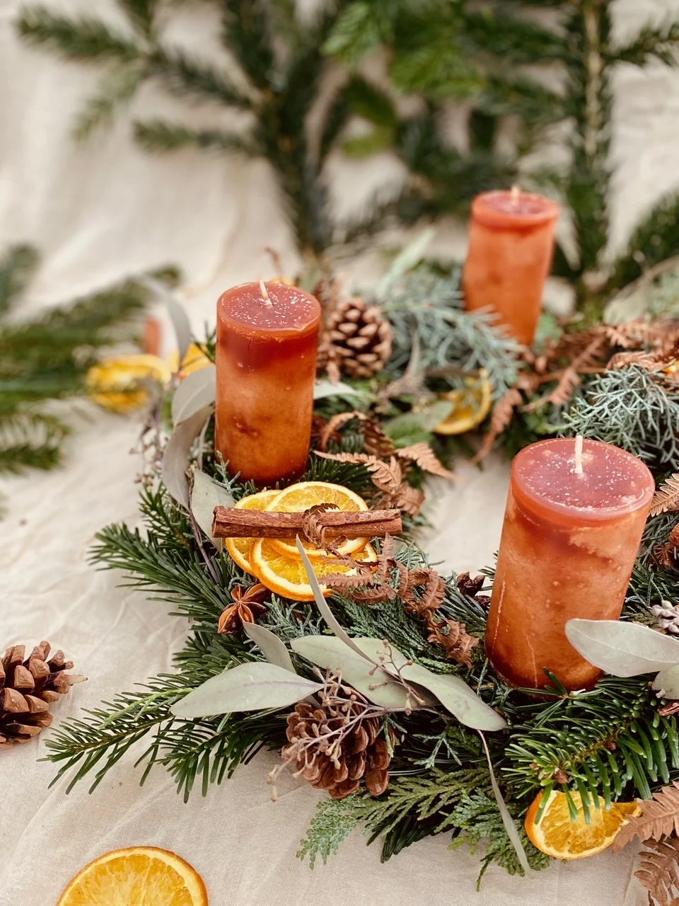 Couronne de l'avent. Noël 2024.