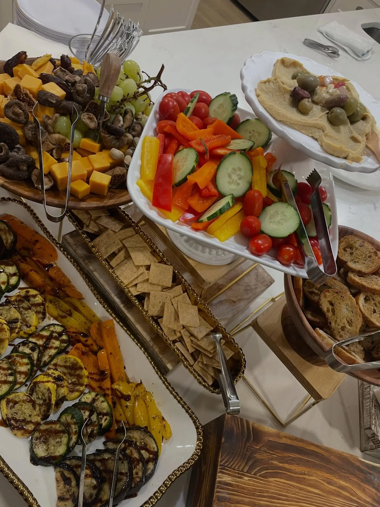 Cultivated bites, beautifully displayed ✨
A cocktail party buffet designed to impress&mdash;where flavor, presentation, and experience all come together for a masterpiece.💛

#kayscorner #madewithlove #southfloridacatering