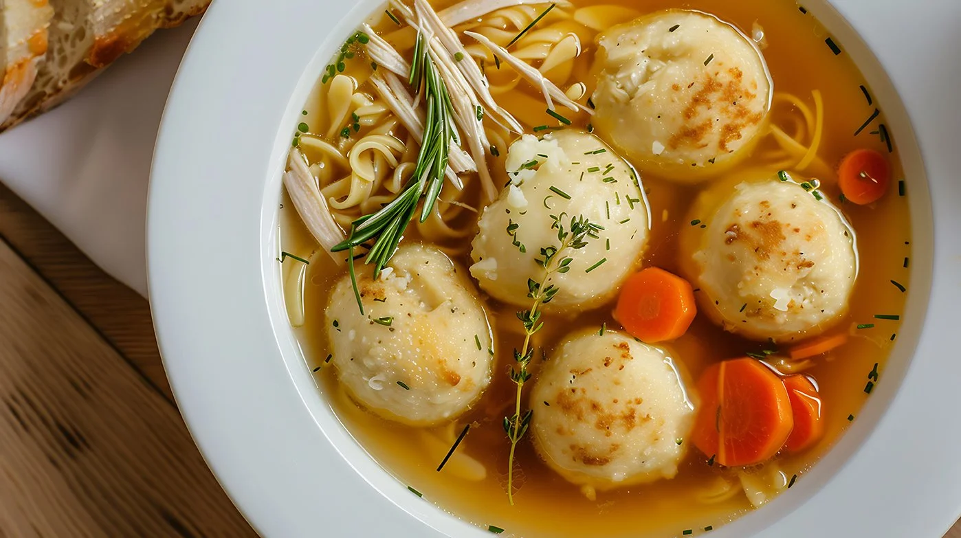 Roasted Chicken Matza Ball Soup, quart