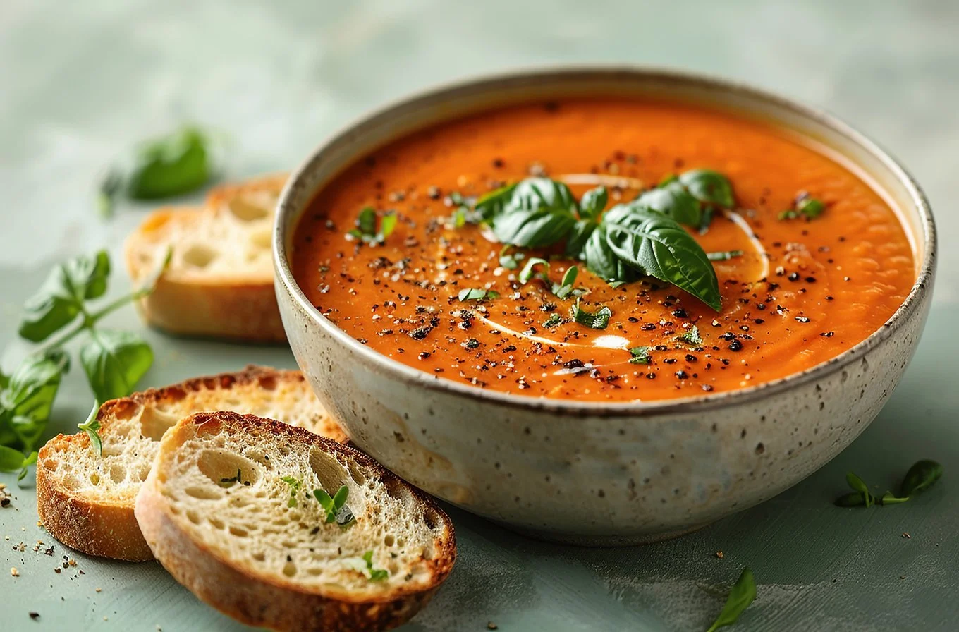 Tomato & Basil Soup (V), quart