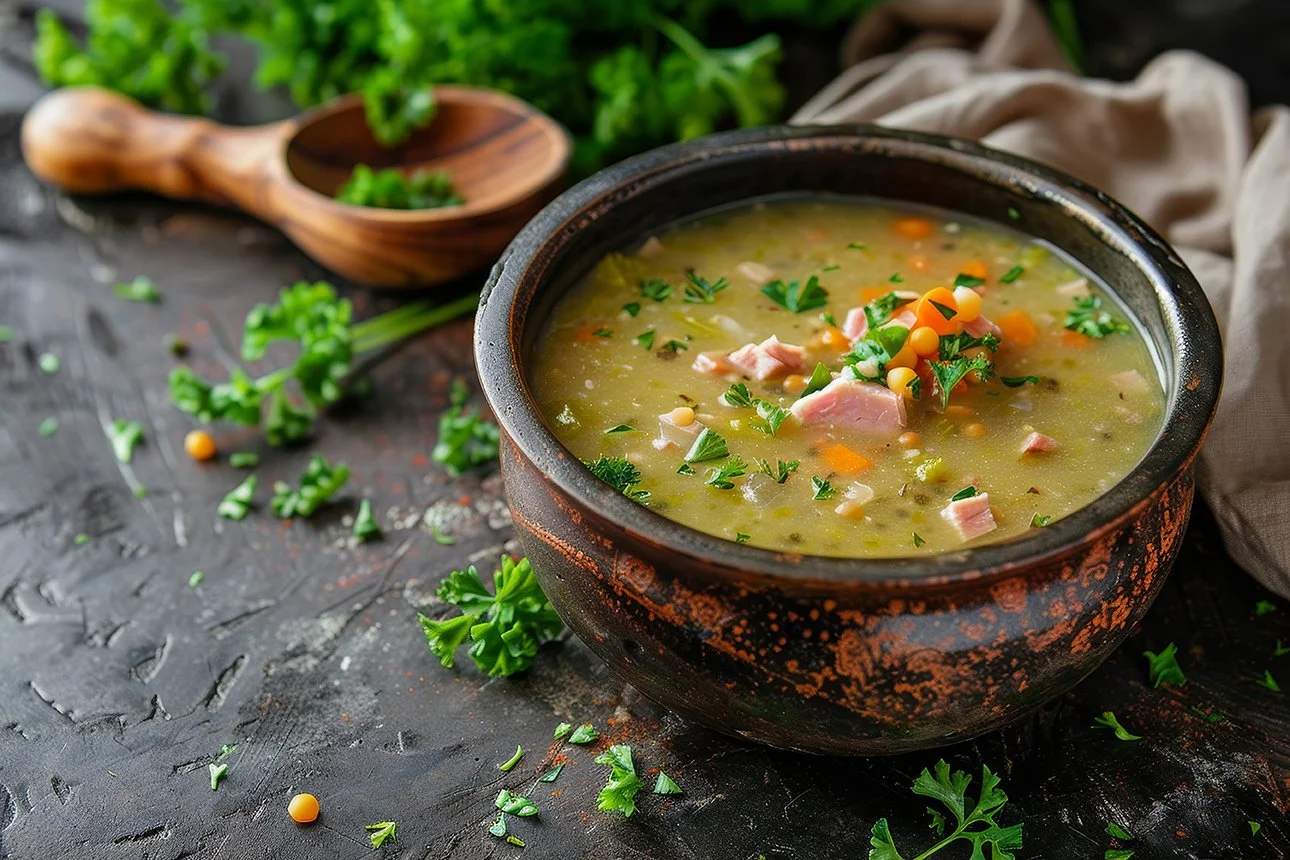 Split Pea & Smoked Turkey Soup (DF), quart