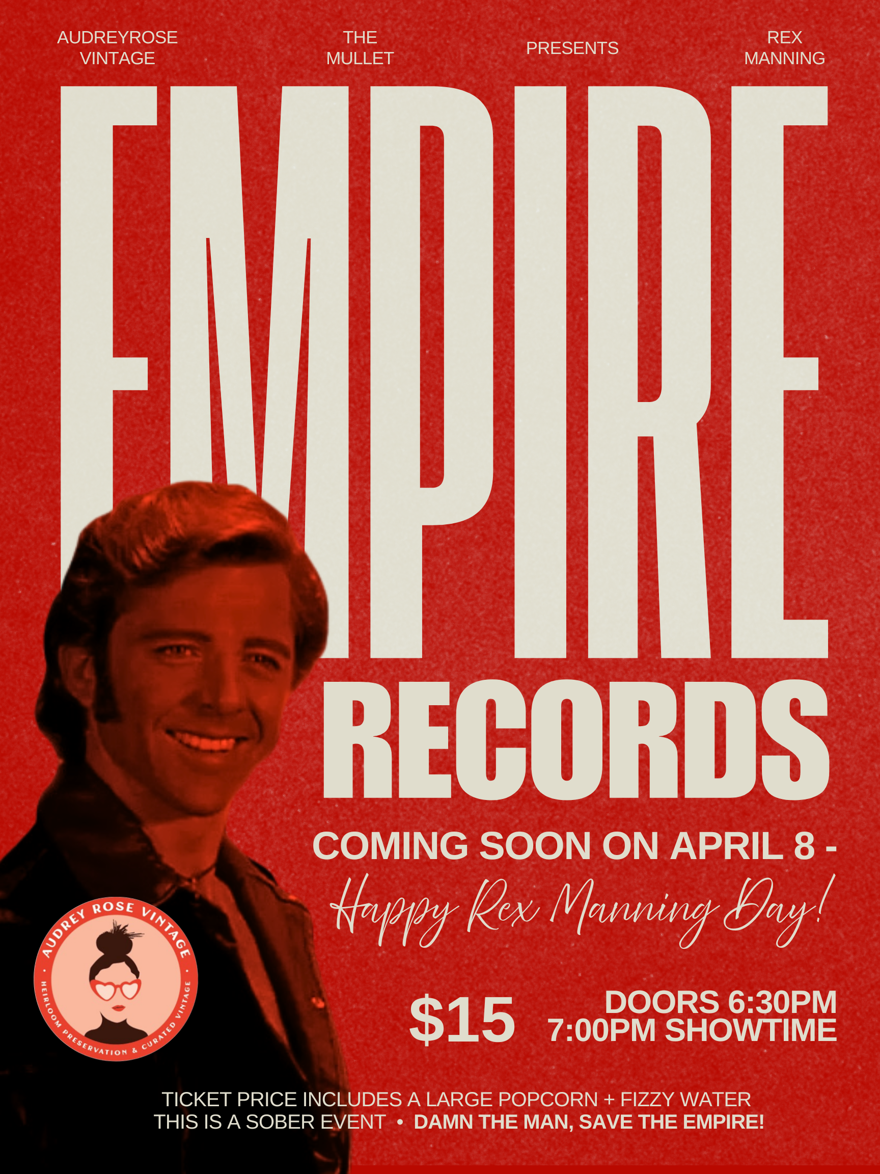Mullet Movie Night: Empire Records - Rex Manning Day