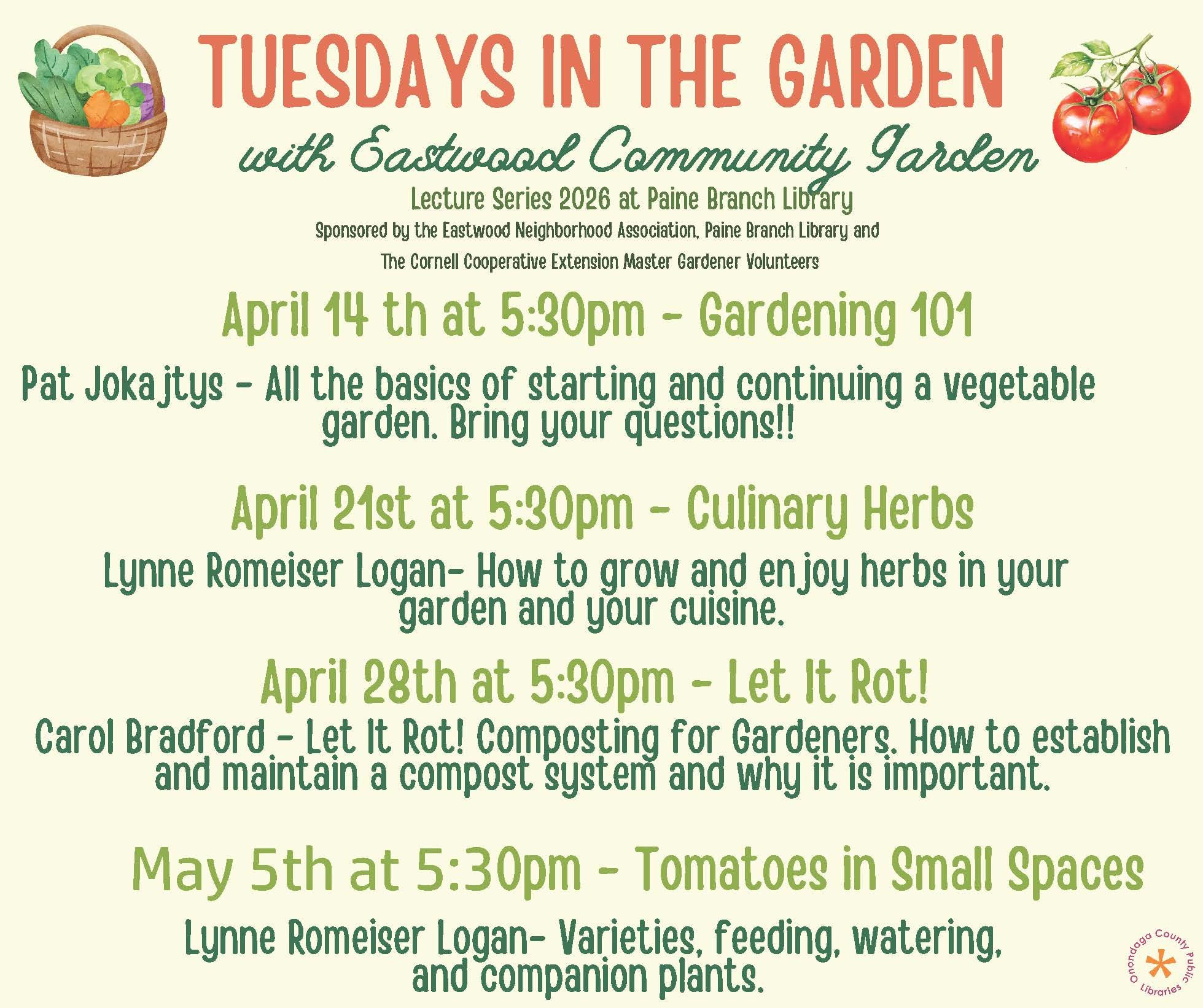 Tuesdays in the Garden — Eastwood Neighborhood Association