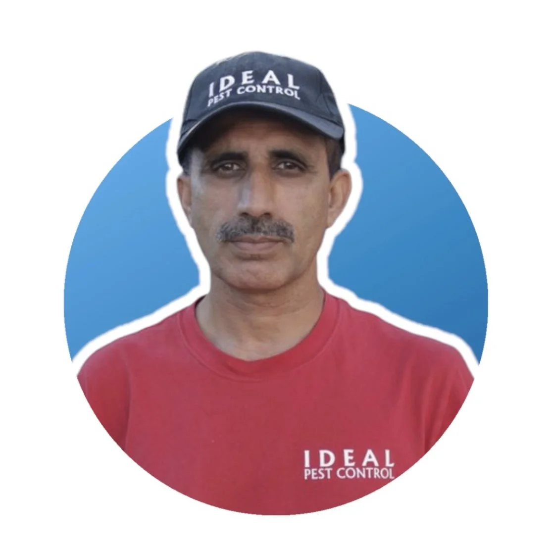 Ideal Pest Control Owner Mr. Khan headshot. 