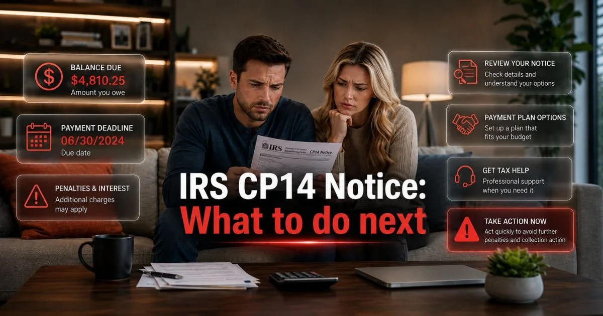 IRS CP14 Notice Guide: What It Means and What to Do