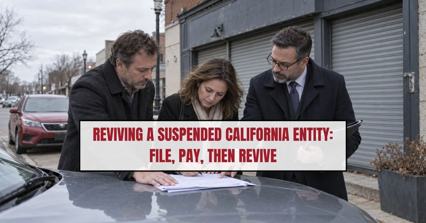 Reviving a Suspended Corporation, S Corp, Partnership, or LLC in California