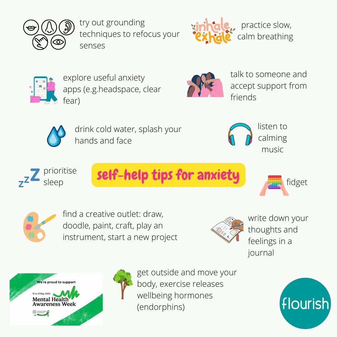 Check out these tips for anxiety this #MentalHealthAwarenessWeek and share with a friend!