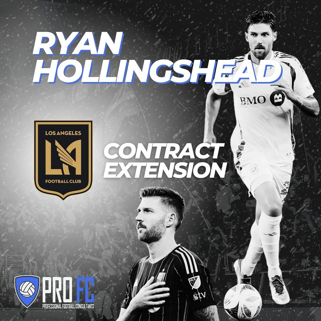 We are pleased to announce a contract extension for Ryan Hollingshead with LAFC. Congrats, Ryan! 🤝🇺🇸