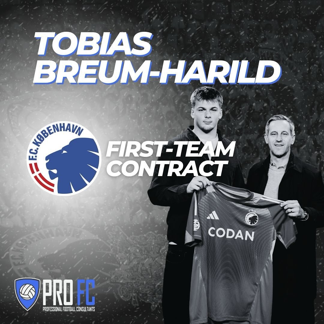 Happy birthday and congrats to Tobias Breum-Harild on his first-team contract with FC Copenhagen!🎉🇩🇰