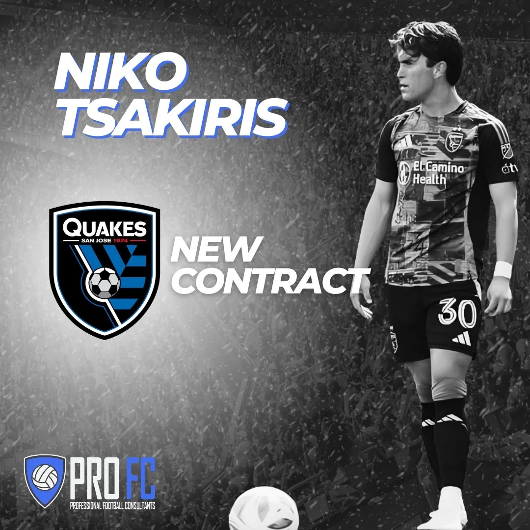 We are thrilled to announce Niko Tsakiris' new U22 Initiative Player contract with the San Jose Earthquakes. Congrats, Niko! 🔥
.
.
.
#profc #profcusa #profcmexico #profcdenmark #profcisyourteam #mls #majorleaguesoccer #denmark #superliga #danmark #f
