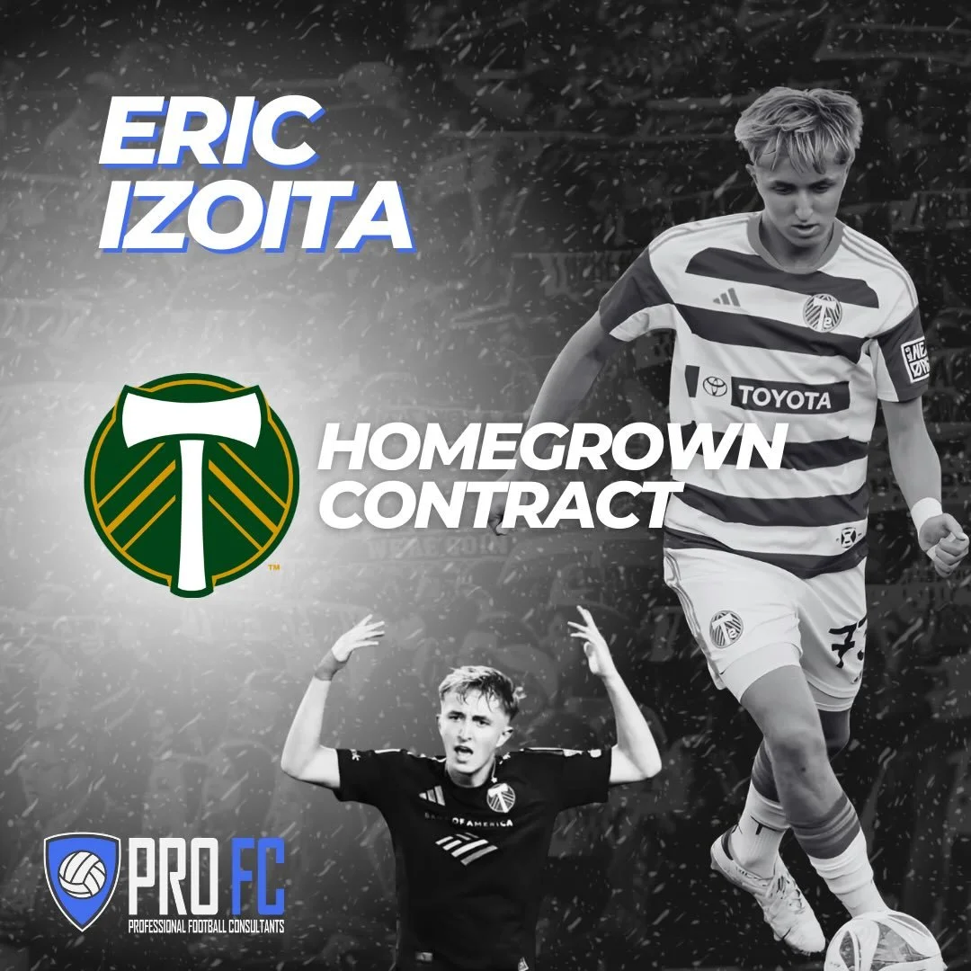 We are excited to announce Eric Izoita&rsquo;s Homegrown Contract with the Portland Timbers. Congrats, Eric! 💪