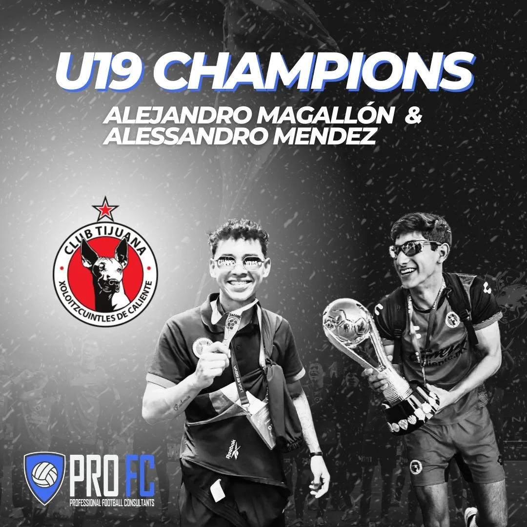 Congrats to PRO FC's Alejandro Magall&oacute;n and Alessandro Mendez on winning the Liga MX U19 Championship! 🔥🎉
.
.
.
#profc #profcusa #profcmexico #profcdenmark #profcisyourteam #mls #majorleaguesoccer #denmark #superliga #danmark #fodbold #footb