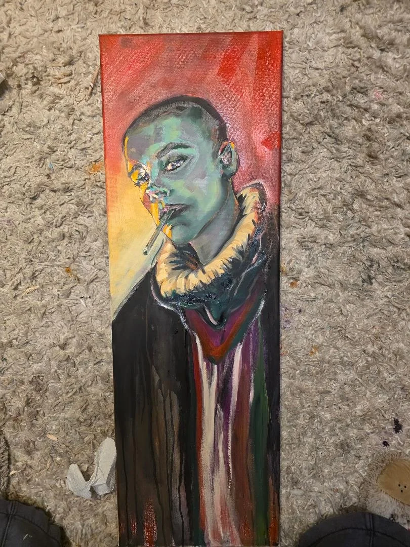 No permission oil painting