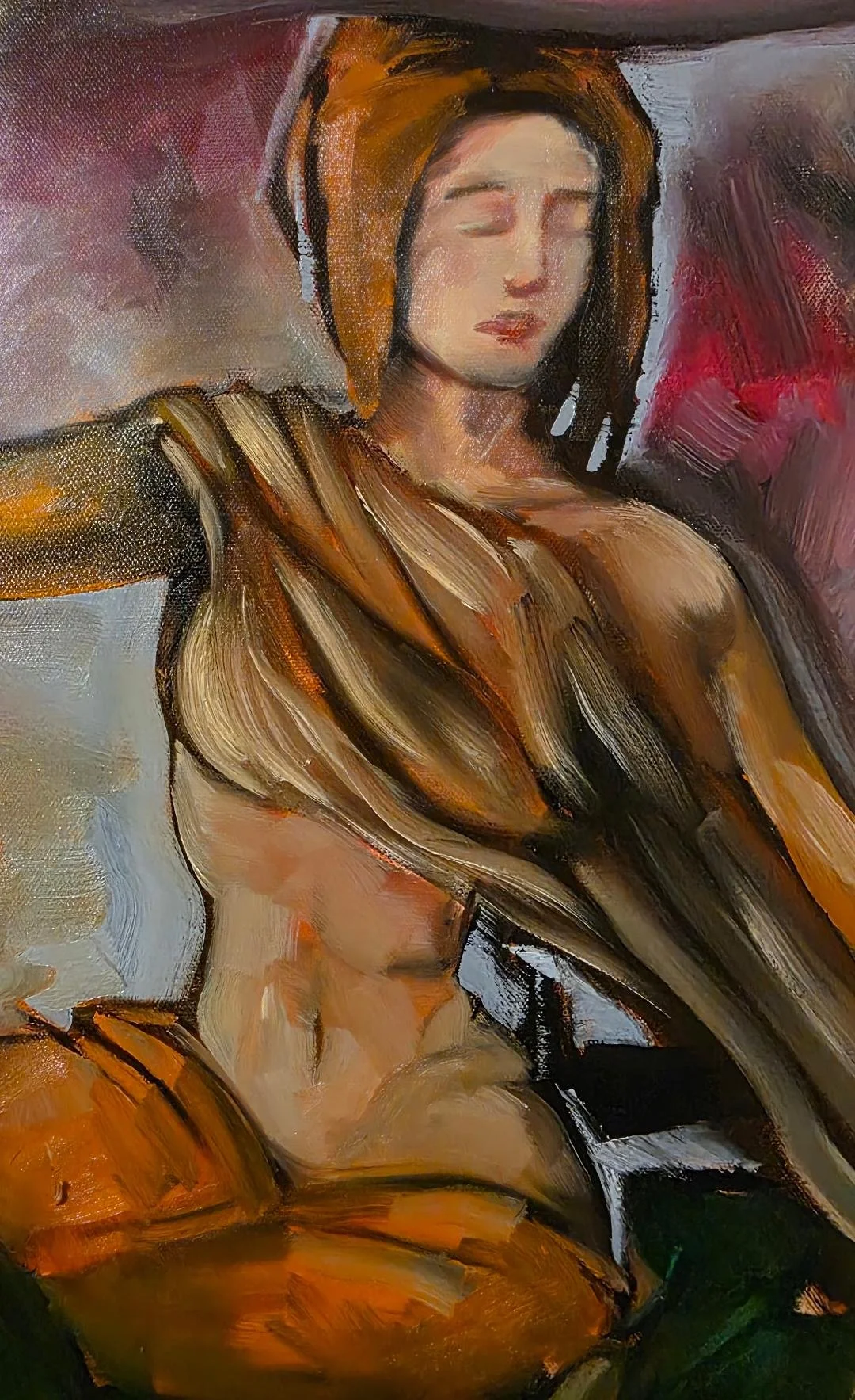 Aphrodite up close image of the larger painting
