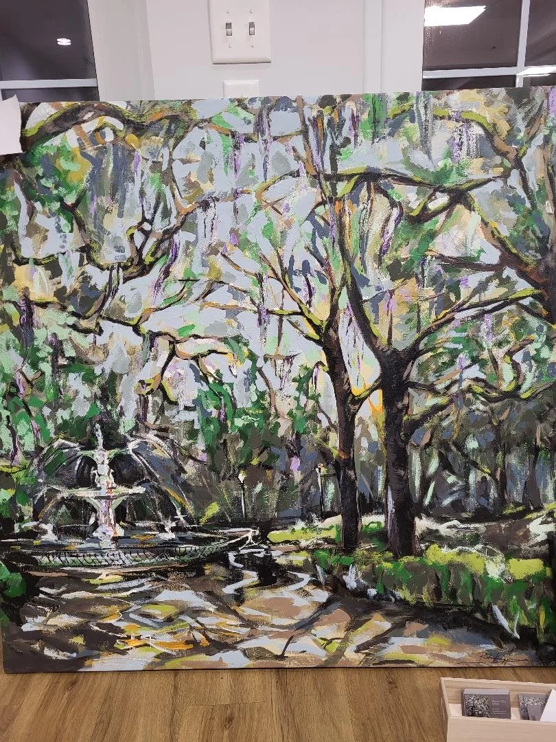 large forsyth park painting