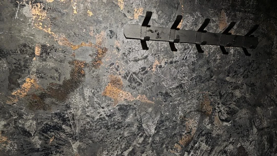 venetian plaster mural by rebecka hess