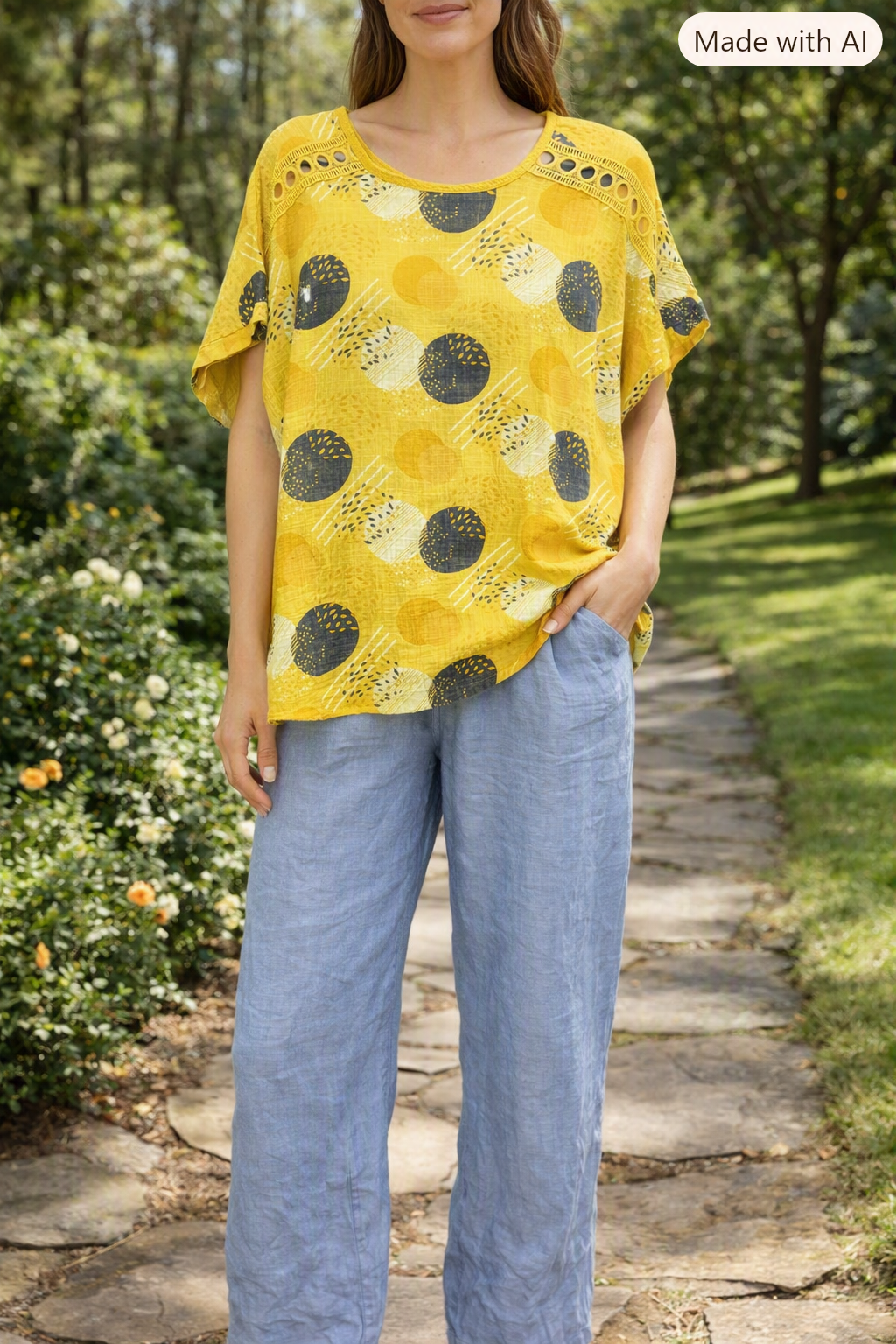 Trevi Top - Mustard