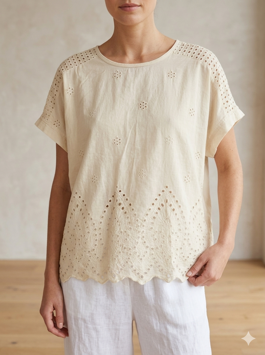 Valencia Top - Light Fawn