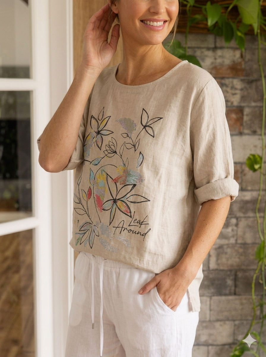 Look Around Top - Fawn